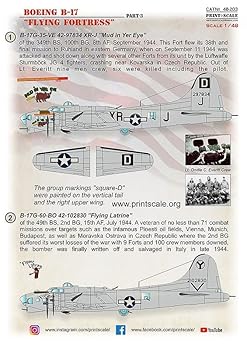 【中古】【未使用】プリントスケール 48-203 1/48 ボーイング B-17 フライングフォートレス Part 3 コンプリートセット