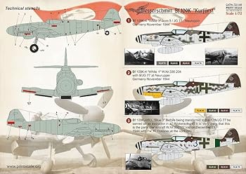 【中古】【未使用】プリントスケール 72-146 1/72 メッサーシュミット Bf109K