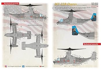 【中古】【未使用】プリントスケール 48-215 1/48 MV-22B オスプレイ Part 2