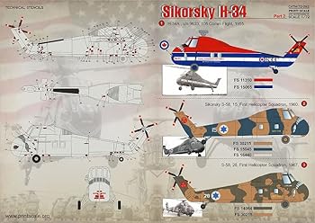 【中古】【未使用】プリントスケール 72-092 1/72 シコルスキー H-34 Part 2