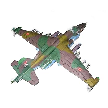 【中古】1:33ソ連のスホーイSu-25攻撃機カエル足戦闘機DIY手作り紙飛行機模型（未組み立てキット）