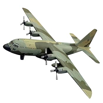 【中古】1:50 DIYハンドクラフトペーパーUSAF C-130ヘラクレス輸送機モデル航空機モデルシミュレーション航空科学展示モデル(未組立キット)ディスプレイ画像