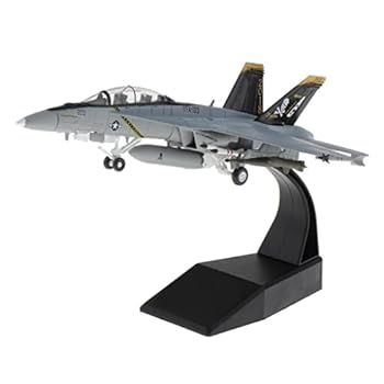 【中古】【未使用】Perfk 新しい1：4戦闘機爆撃機航空機3D合金モデル, グレー, 18.5x14x13cm