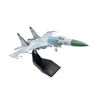 【中古】Ａｍａｇｏｇｏ 1:100 ダイキャスト合金モデルソビエト SU27 航空機オフィステレビキャビネットカフェデスクトップ装飾用ベース付き