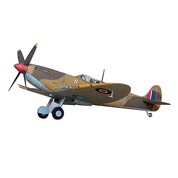 【中古】1:33 スーパーマリン・スピットファイア戦闘機 軍用戦闘機 ペーパーモデル シミュレーションコレクション ディスプレイ (未組立キット)
