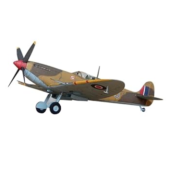 【中古】紙製スピットファイア戦闘機 1:33 ペーパーモデル シミュレーション戦闘機 軍事科学展示模型 (未組立キット)模型コレクション