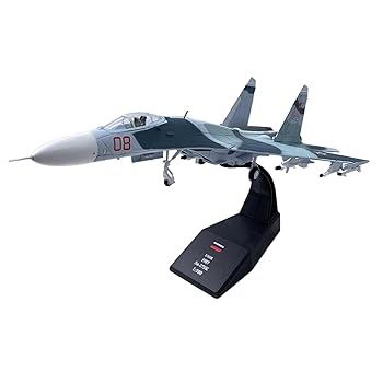 【中古】アエロフロート・フランカーSu-27 1/100スケール ダイキャスト成型飾り台＆ギフト
