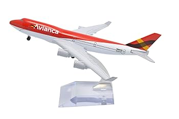 【中古】【未使用】TANG DYNASTY 1/400 16cm アビアンカ航空 Avianca ボーイング B747-400 合金飛行機プレーン模型 おもちゃ