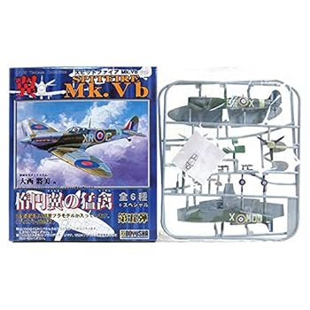 【中古】【未使用】【3】 童友社 1/100 翼コレクション 第5弾 スピットファイア Mk.Vb 第610飛行隊 デニス・クロウリー ミリング大尉 単品