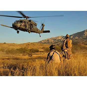 【中古】【未使用】Kin Military USA USAF HH-60 Pave Hawk Helicopter Photo Large XL Wall Art Canvas Print 軍事アメリカ合衆国アメリカ合衆国写真壁