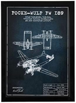 【中古】【未使用】Epic Militaria Focke-Wulf Fw 189額入り青写真 (青)
