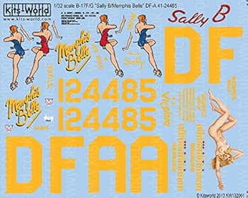 【中古】【未使用】キッツワールド KW132061 1/32 米陸軍航空軍 B-17F/G フライングフォートレス `SallyB/Memphis Belle`