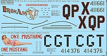 【中古】【未使用】キッツワールド KW132129 1/32 WW.II アメリカ軍 P-51D マスタング 44-11661 QP-X `Iron Ass` &44-14376 CG-T `One Mustang/・・・
