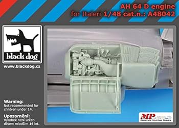 【中古】ブラックドッグ A48042 1/48 AH -64 D エンジン (イタレリ用）