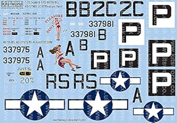 【中古】【未使用】キッツワールド KW172232 1/72 B 17G 487th BG, 43-37981 2C-B ‘プレジャー ベント’ - B-17G 487th BG, 43-37975 RS-A ‘ジャスト F/O 20%’