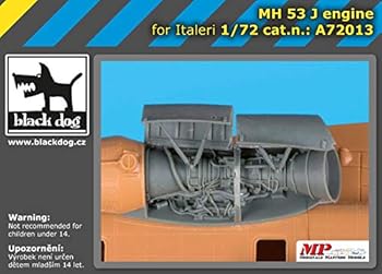 【中古】ブラックドッグ A72013 1/72 MH-53 J エンジン (イタレリ用）