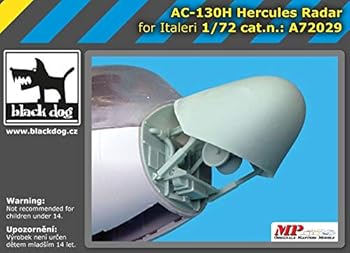 【中古】ブラックドッグ A72029 1/72 AC-130 H ヘラクレス レーダー (イタレリ用）