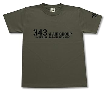 【中古】[ギガント] 第343海軍航空隊 Tシャツ オリーブ Mサイズ｜AJIMURA-SHOP