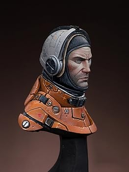 【中古】1/12宇宙飛行士バストソルジャーファンタジーアンテナレジンキットは含まれていませんDIYおもちゃ組み立てられていない未塗装のレジ