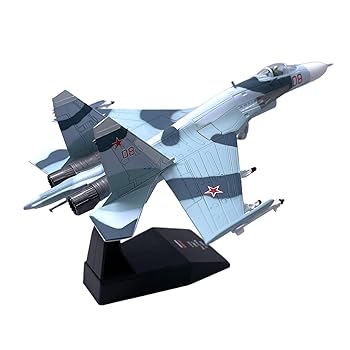 【中古】predolo 1：100スホーイSu-27ミリタリーダイキャスト戦闘機模型玩具コレクション
