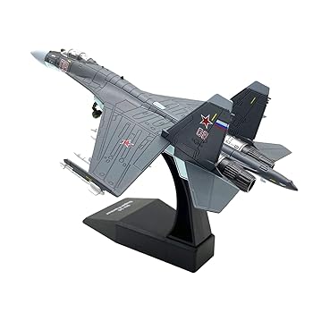 【中古】Ｙｏｔｉｊａｙ 合金ロシア飛行機モデル SU-35 棚飾りギフト用ディスプレイ装飾品