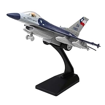 【中古】【未使用】1：6戦闘機ダイキャスト合金戦闘機スタンド付きモデル, ブルー