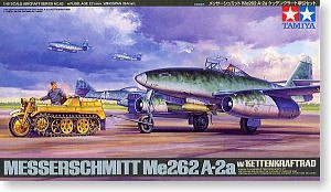 【中古】タミヤ 1/48 傑作機シリーズ メッサーシュミット Me262 ケッテンクラート牽引セット｜AJIMURA-SHOP