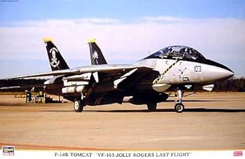 【中古】ハセガワ 1/48 航空機シリーズ(定番外) No.09677 F-14B トムキャット 「VF-103 ジョリーロジャース ラストフライト」|AJIMURA-SHOP