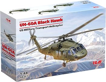 【中古】ICM 1/48 アメリカ 輸送ヘリコプター UH-60A ブラックホーク プラモデル 48361 (ヘリコプター)