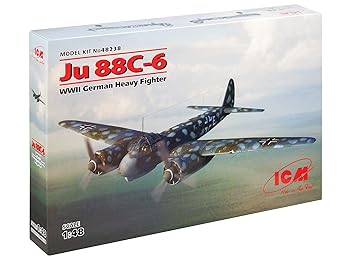 【中古】【未使用】ICM 1/48 ドイツ空軍 ユンカースJu88C-6 重戦闘機 プラモデル 48238