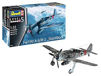 【中古】ドイツレベル(Revell) 1/32 ドイツ戦闘機 フォッケウルフ Fw190A-8 シュトゥルムボック プラモデル 03874