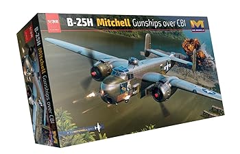 【中古】HKモデル 1/32 B-25H ミッチェル ガンシップ over CBI プラモデル 01E037