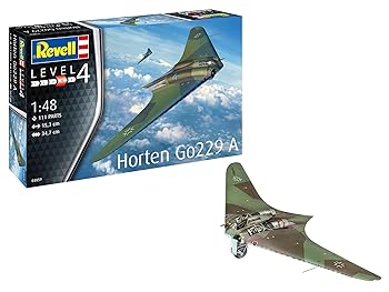 【中古】ドイツレベル 1/48 ドイツ空軍 ホルテン GO229A-1 プラモデル 03859