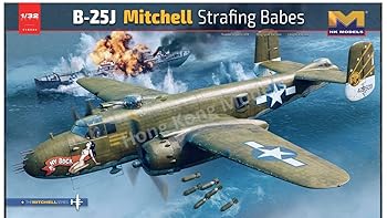 【中古】HKモデル 1/32 B-25J ミッチェル Strafing Babes プラモデル 01E036