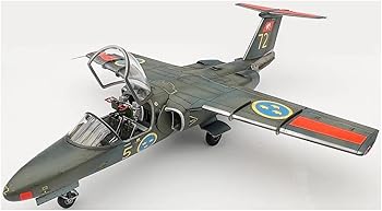 【中古】【未使用】パイロットレプリカ 1/48 スウェーデン空軍 サーブ SK60A/B ジェット練習機/地上攻撃機 プラモデル PLR48A005