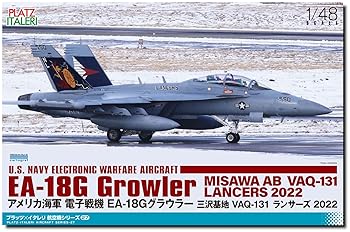 【中古】【未使用】プラッツ/イタレリ 1/48 アメリカ空軍 電子戦機 EA-18G グラウラー 三沢基地 VAQ-131 ランサーズ 2022 プラモデル TPA-27