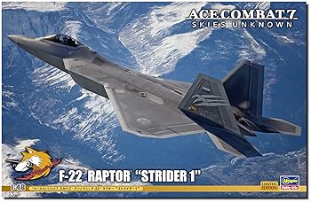 【中古】ハセガワ クリエイターワークスシリーズ エースコンバット7 スカイズ・アンノウン F-22 ラプター ストライダー1 1/48スケール プラモデル SP558|AJIMURA-SHOP