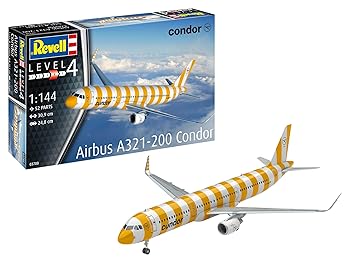 【中古】ドイツレベル 1/144 エアバス A321-200 コンドル プラモデル 03788|AJIMURA-SHOP