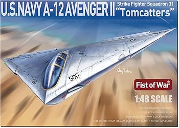 【中古】【未使用】ロケットモデルズ 1/48 アメリカ A-12 アベンジャーII VF-31 トムキャッターズ プラモデル 47054