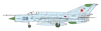 【中古】プラッツ 1/48 MiG-21 bis フィッシュベッド L ブルー 08 金属製ピトー管付属 プラモデル AE-36 (飛行機)