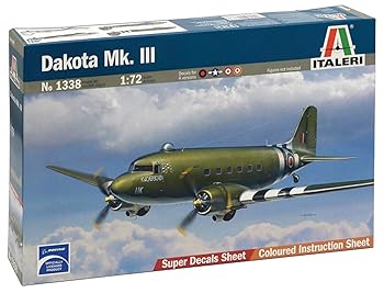 【中古】プラッツ イタレリ 1/72 WW.II イギリス 軍用機 ダコタ Mk.III プラモデル IT1338 (飛行機)｜AJIMURA-SHOP