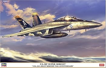 【中古】ハセガワ(Hasegawa) 1/48 アメリカ F/A-18F スーパーホーネット VFA-103 ジョリーロジャース 75周年記念 プラモデル 07552 (飛行機)