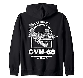 【中古】【未使用】アメリカ海軍航空母艦 CVN-68 ニミッツ (USS Nimitz) ジップパーカー