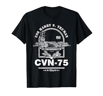 【中古】【未使用】アメリカ海軍航空母艦 CVN-75 ハリー・S・トルーマン (USS Harry S. Truman) Tシャツ