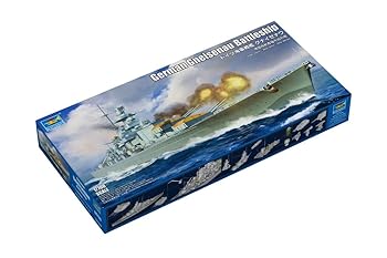 【中古】【未使用】トランペッター 1/700 ドイツ海軍 戦艦 グナイゼナウ プラモデル 06736 成型色