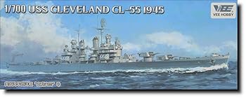 【中古】【未使用】ヴィー・ホビー 1/700 アメリカ 軽巡洋艦 クリーブランド CL-55 1945年 通常版 プラモデル VEEV57020｜AJIMURA-SHOP
