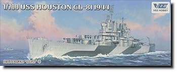 【中古】【未使用】ヴィー・ホビー 1/700 アメリカ 軽巡洋艦 ヒューストン CL-81 1944年 通常版 プラモデル VEEV57021