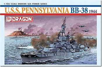 【中古】【未使用】プラッツ ドラゴン 1/700 WW2 アメリカ 戦艦 ペンシルバニア BB-38 1944 プラモデル DR7041 (船)