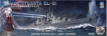 【中古】AOTORI MODEL 1/350 アメリカ 軽巡洋艦 アトランタ(CL-51) プラモデル AT35011 (船)