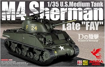 【中古】【未使用】アスカモデル(ASUKAMODEL) 1/35 アメリカ軍 中戦車 M4シャーマン 後期型 FAY プラモデル 35-032｜AJIMURA-SHOP